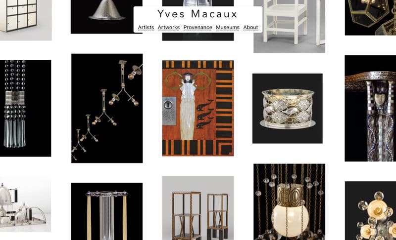 Yves Macaux Secessions — site preview